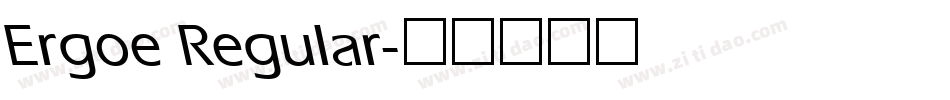 Ergoe Regular字体转换